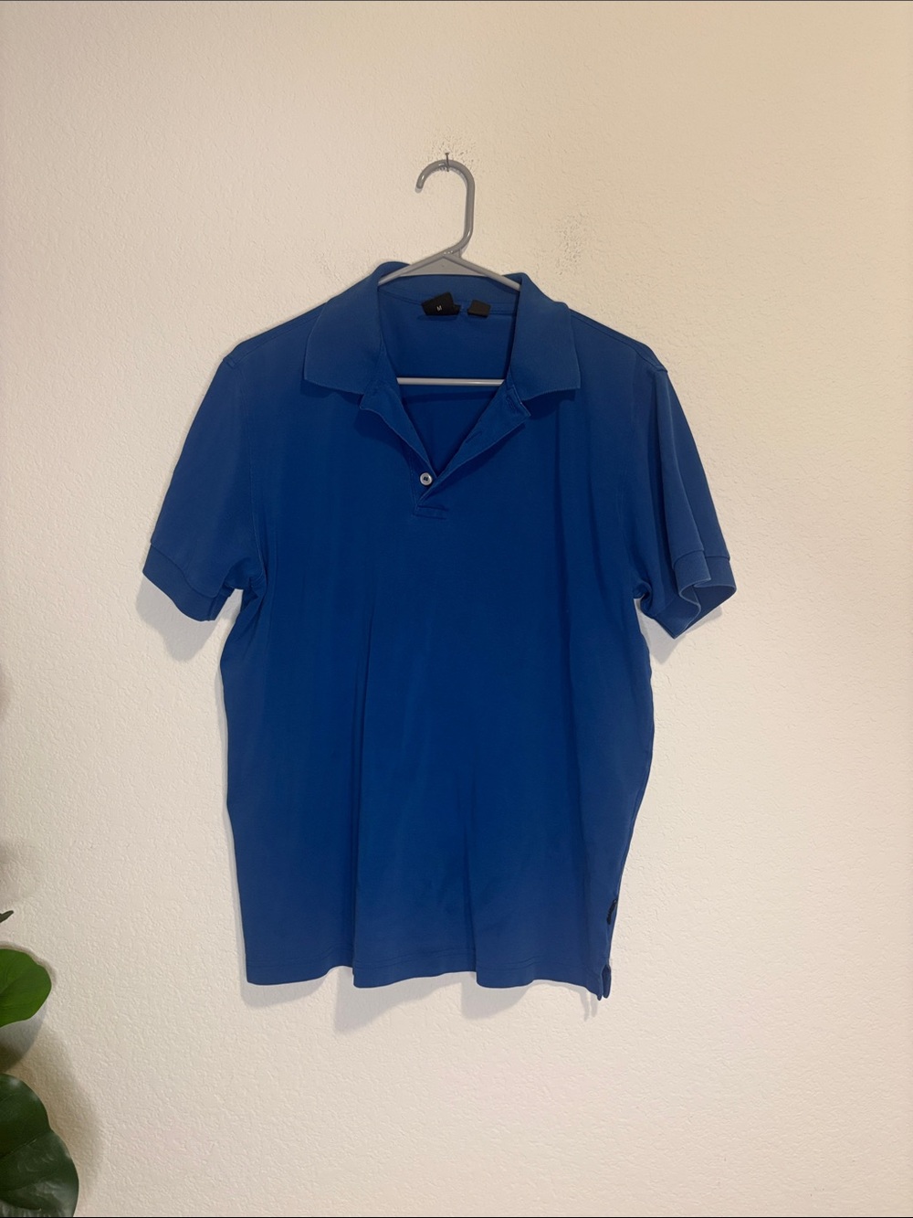 Hugo Boss Pima cotton size Medium Royal Blue Short-Sleeve Polo